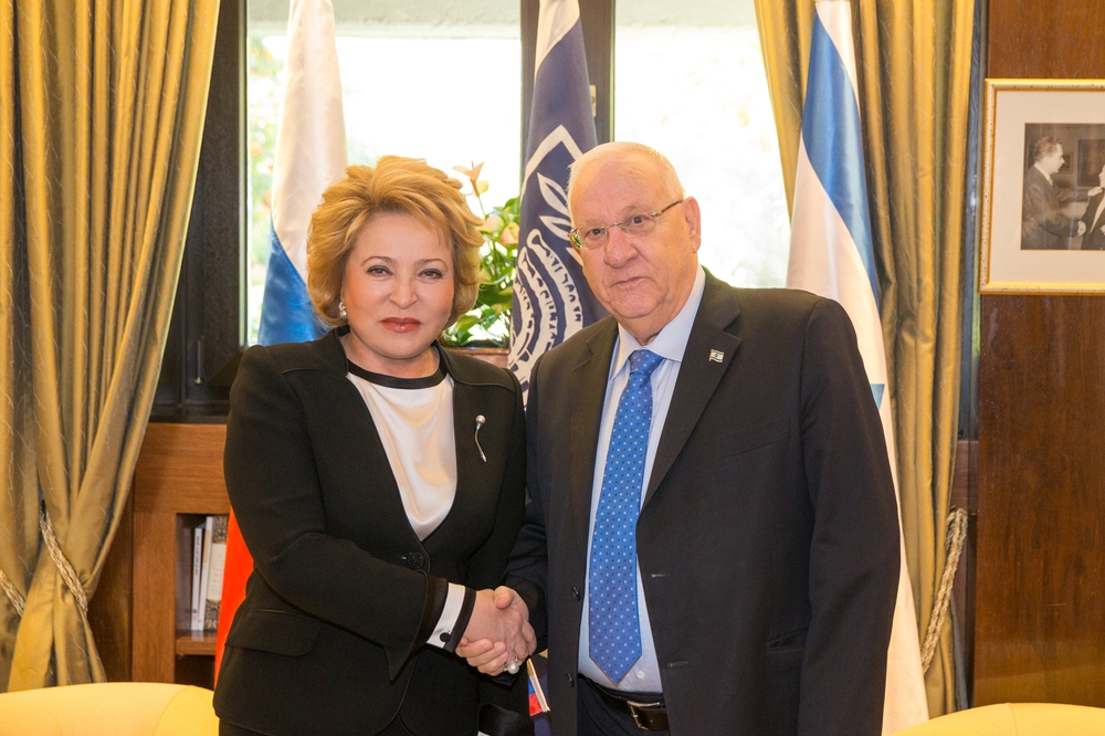 Валентина Матвиенко и Президент Государства Израиль Реувен Ривлин
