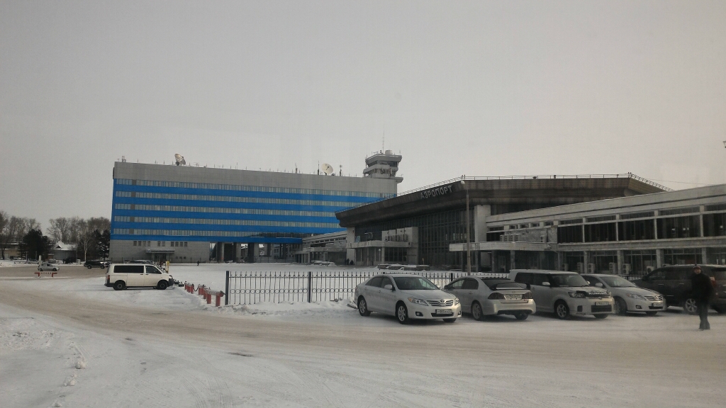 Хабаровский аэропорт и макет комплекса "Аэросити" Корр. ИА AmurMedia