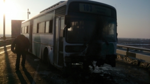 Пассажиры автобуса не пострадали