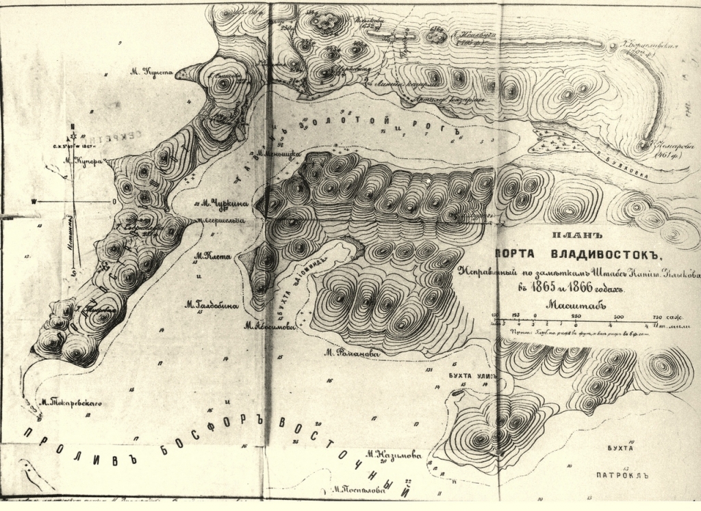 План порта Владивосток 1865-1866 годы