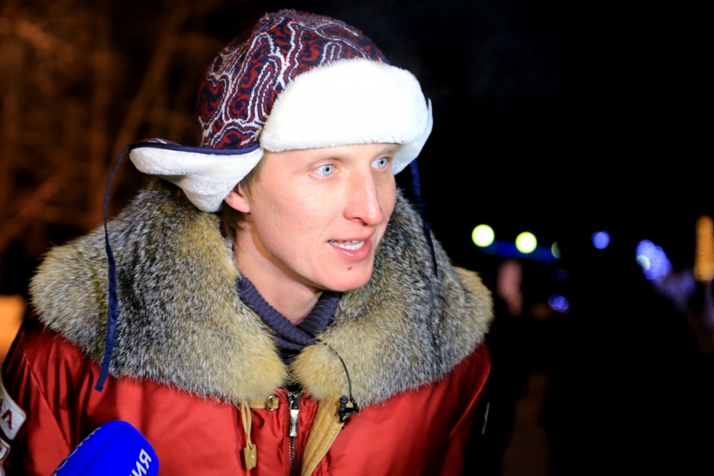 Конькобежец Иван Скобрев 