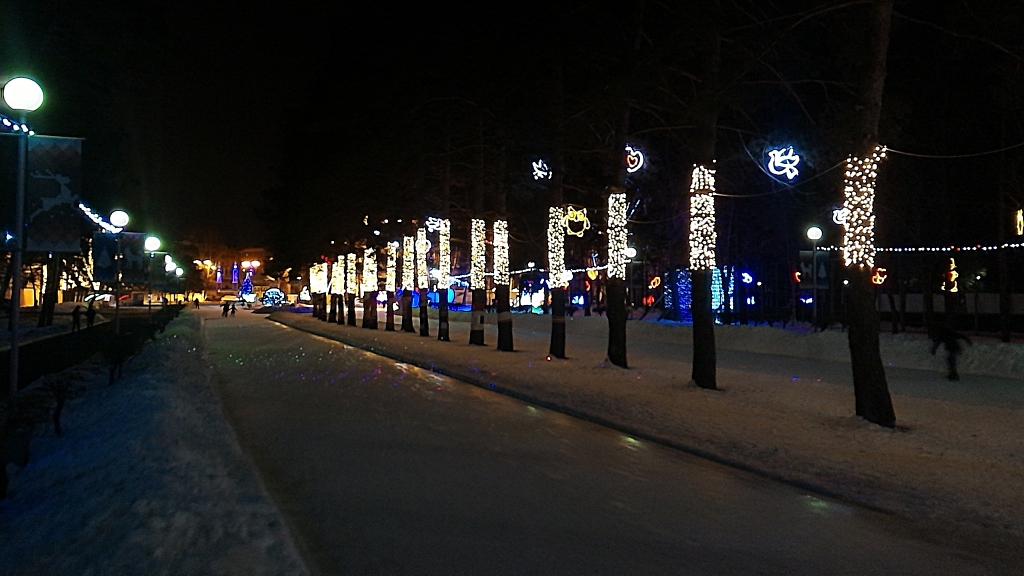 Каток на берегу