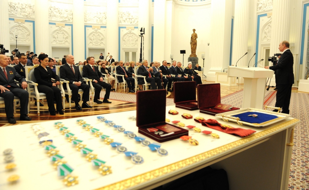 Вручение государственных наград в Кремле