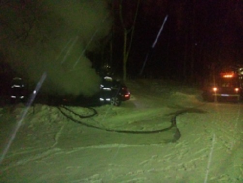 Пожар на проспекте Мира в Усть-Илимске