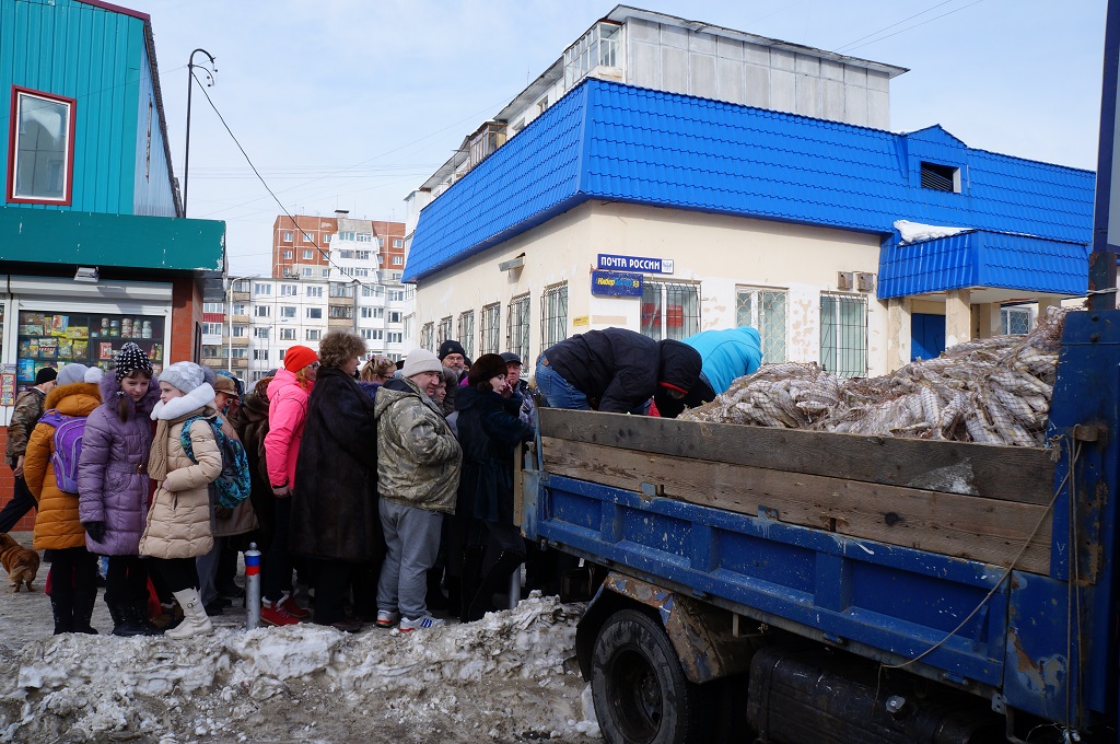 Очередь за рыбой