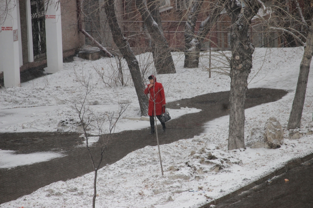 Мокрый снег принес в Хабаровск сегодня западный циклон