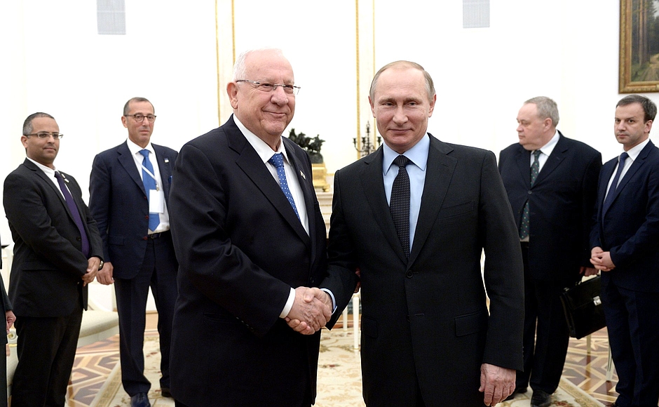 Встреча Владимира Путина и Реувена Ривлина