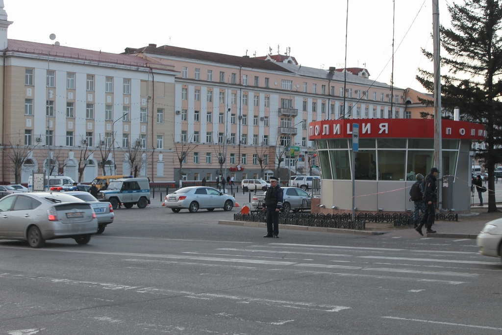 Пакет был обнаружен неподалеку от полицейского пункта