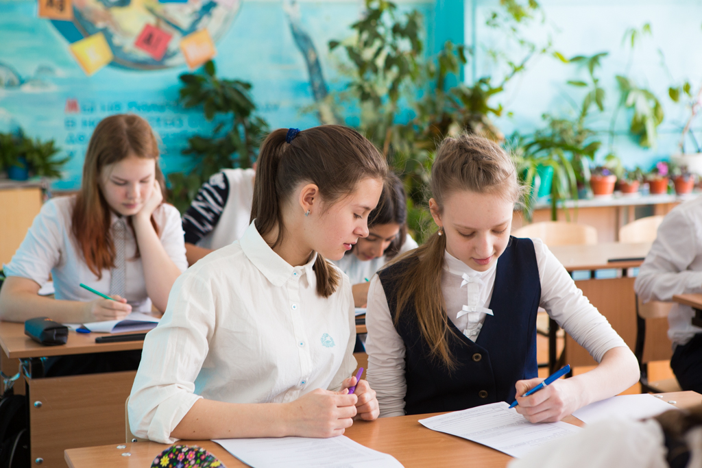 Олимпиада в школе №33 Анна Степанкина, РИА PrimaMedia