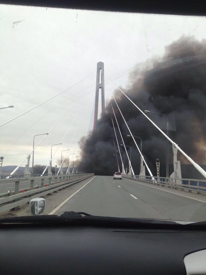 Пожар на мосту?