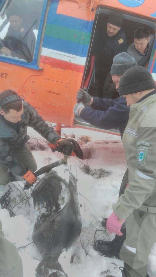 Первые фрагменты второй ступени ракеты-носителя "Союз "2.1а" обнаружили в Якутии