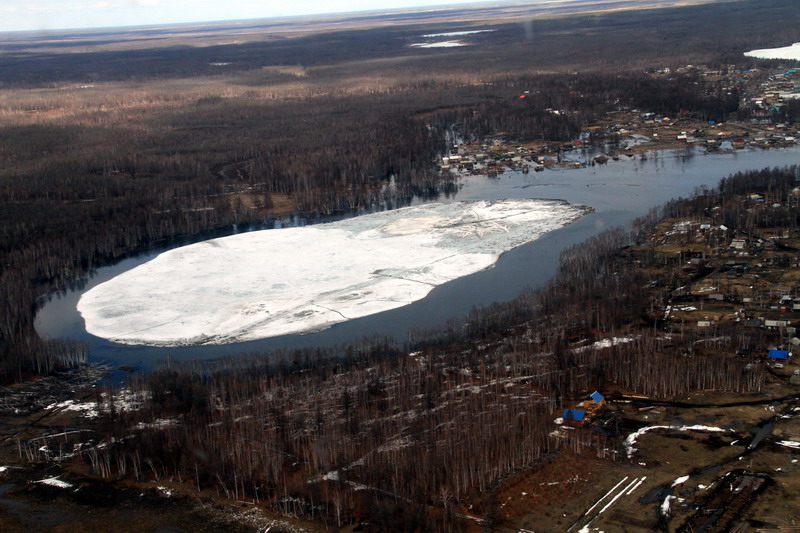 Паводок в поселке Чагда Кобяйского улуса Якутии не представляет угрозы жителям