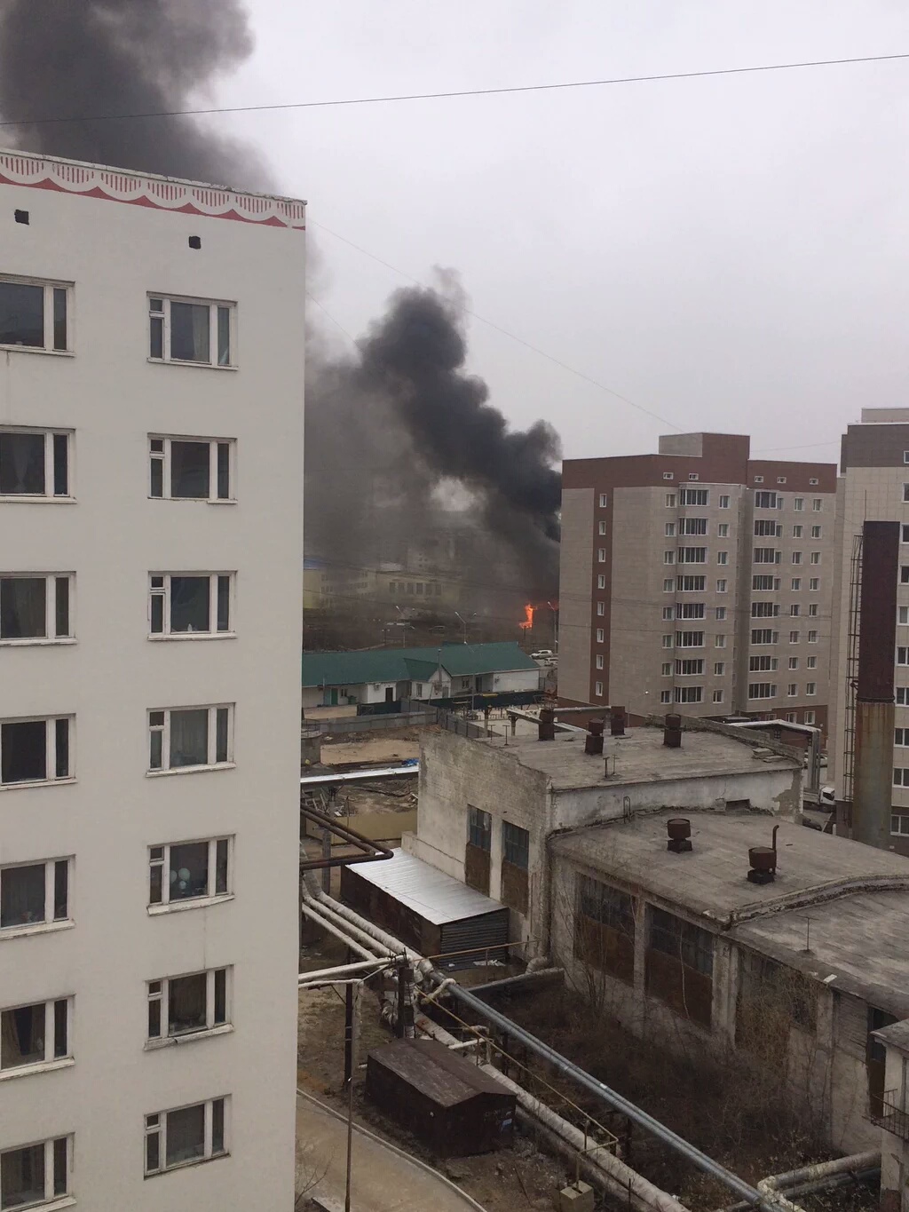 Очередной деревянный дом сгорел в Якутске