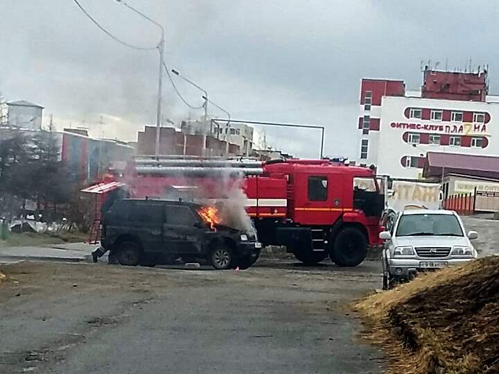 Пожар Suzuki Escudo Из социальных сетей