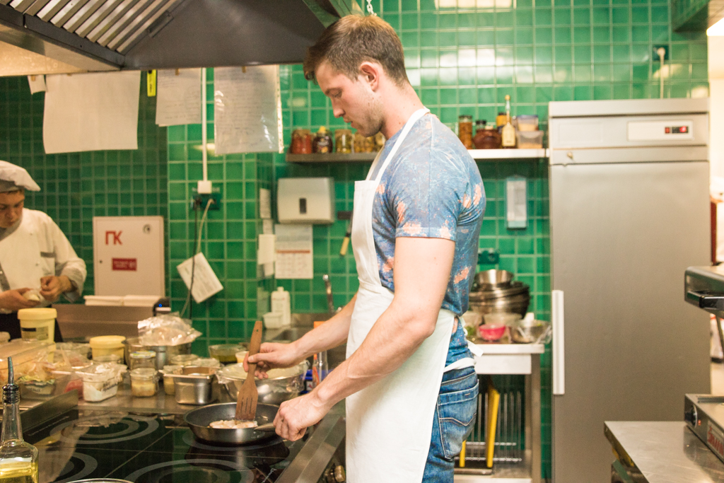 Креветки со шпинатом от Романа Лаврова