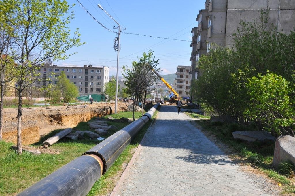 Реконструкция теплосети на улице Советской