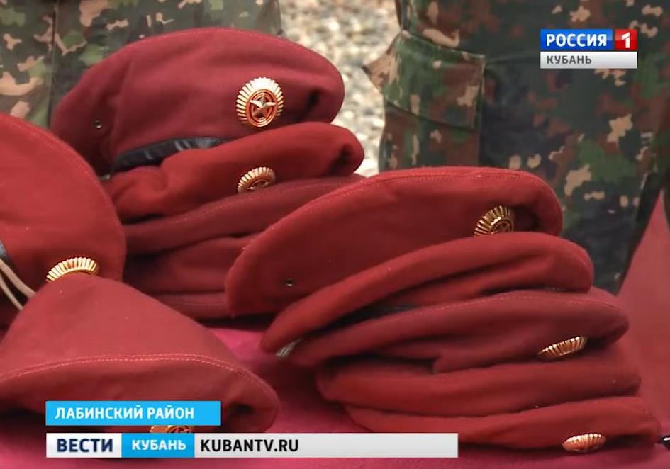 Краповые береты впервые получили бойцы  скрин сюжета Вести Кубань 