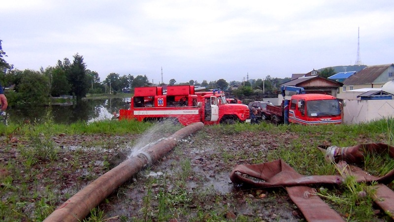 Режим ЧС введен в Биробиджане  пресс-служба ГУ МЧС России 