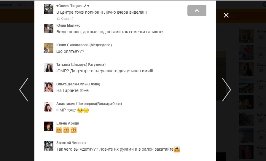 Из комментариев следует, что саранча замечена и в других местах, в частности в Центральном и Фестивальном микрорайонах города