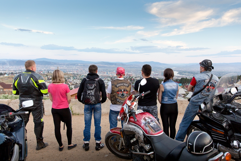 &quotМы бурятские галлы, у нас маленькая деревня&quot: выходной день с байкерами Улан-Удэ Александра Данилова, UlanMedia