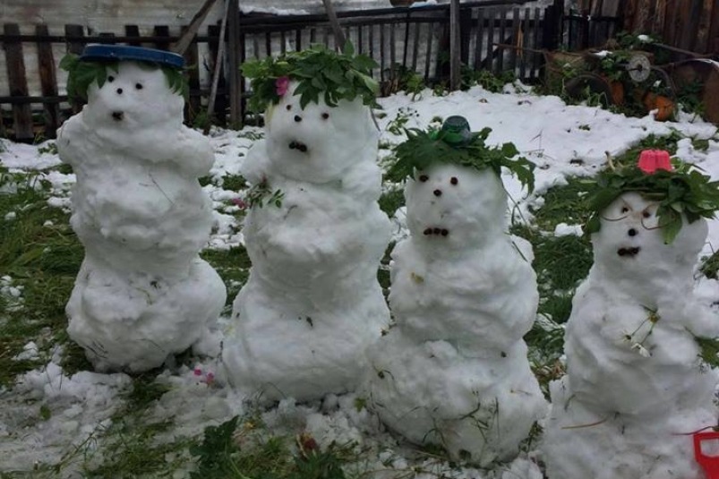 Июльский снег Из соцсетей