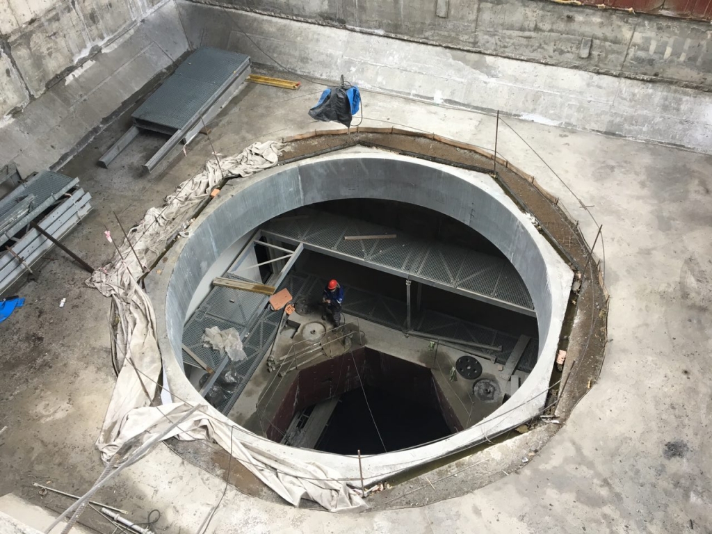 Место для установки дробилки