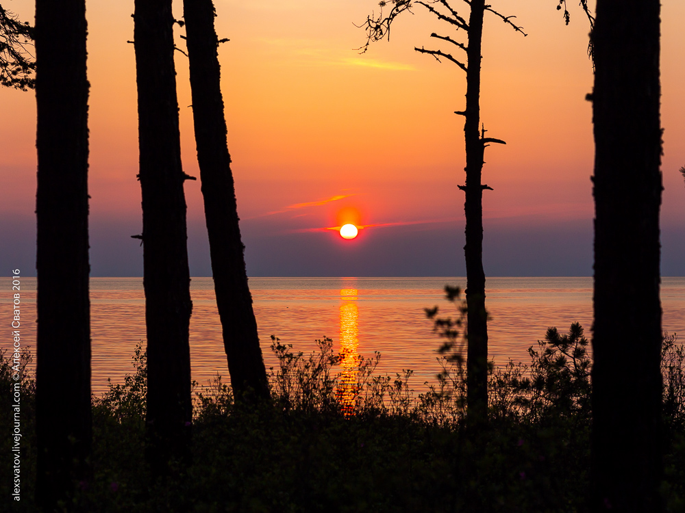 Закат на Байкале