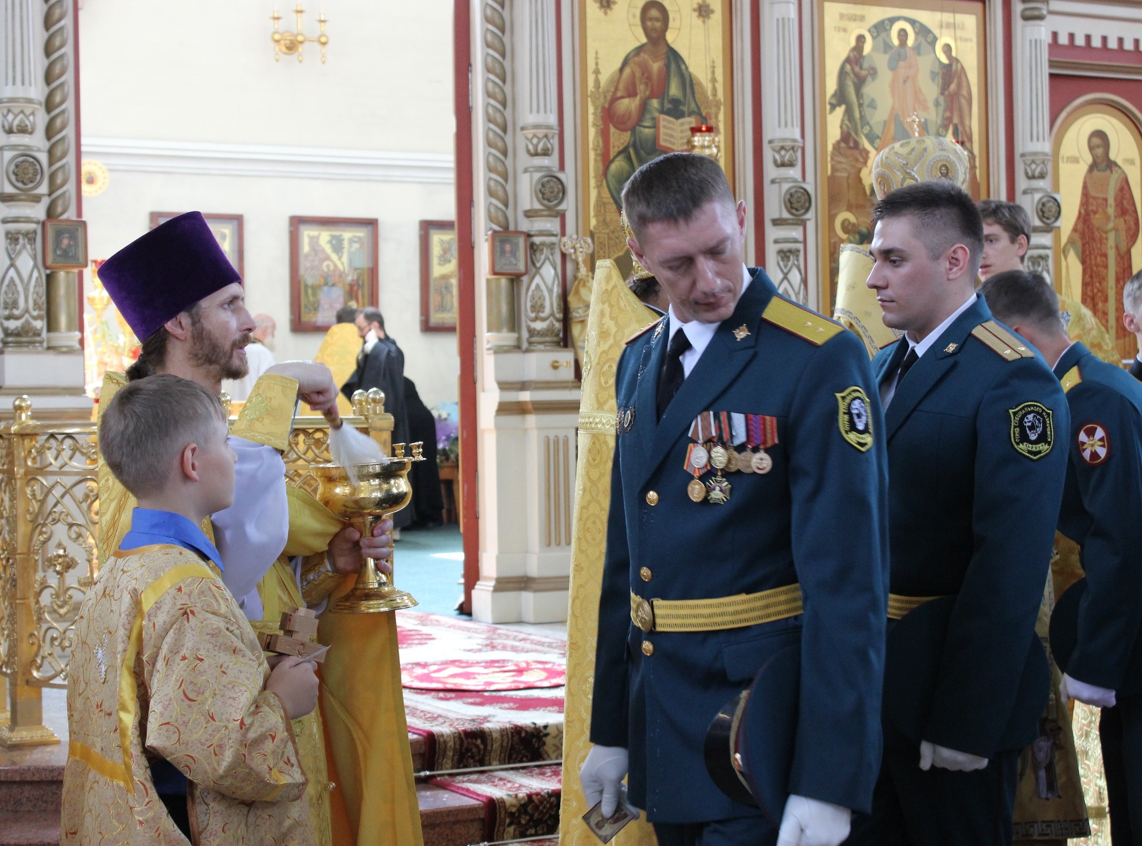 Святой водой окропили военнослужащих в День Крещения Руси в Хабаровске  Корр. ИА AmurMedia