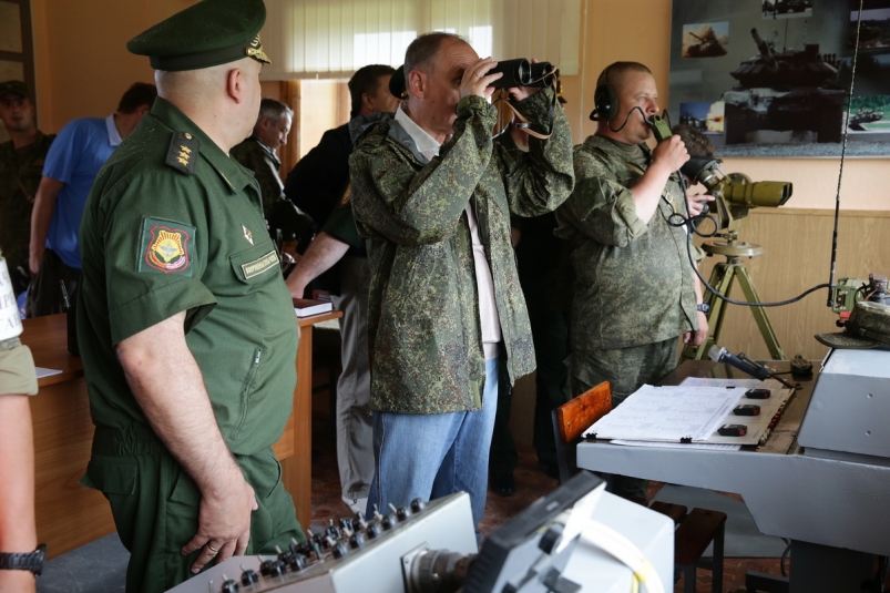 Патрушев на командном пункте полигона пресс-служба губернатора