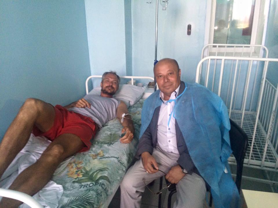 Марафонца навестил министр здравоохранения Бурятии из личного архива Дмитрия Ерохина