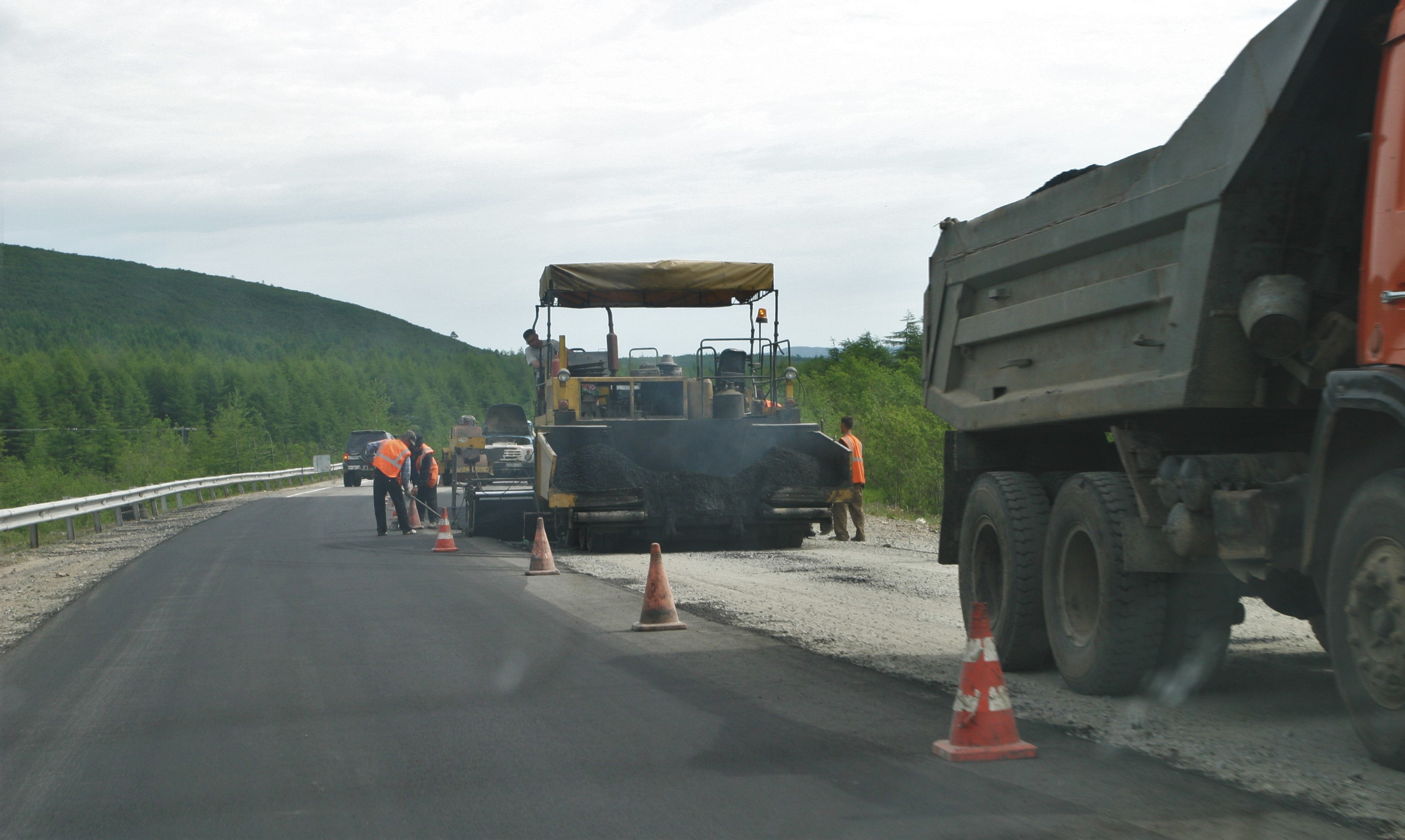 Строительство дороги ИА MagadanMedia