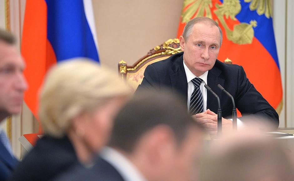 Владимир Путин провел совещание с членами Правительства Официальный сайт kremlin.ru
