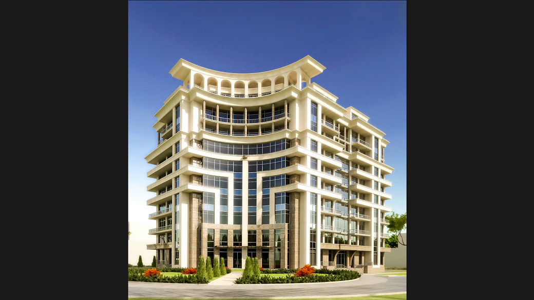 Комплекс апартаментов &quotЯлта-Плаза&quot — проект бизнес-класса с оригинальной архитектурой и панорамным остеклением С официального сайта &quotЯлта-Плаза&quot yaltaplaza.ru