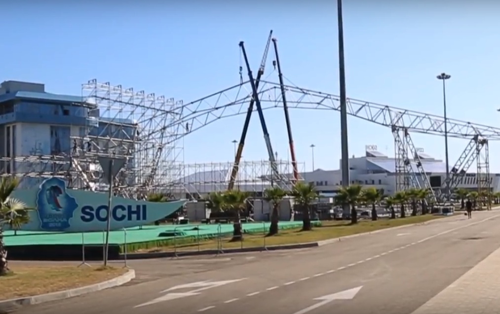 Концертный зал для проведения конкурса &quotНовая волна&quot начали возводить в Сочи Кадр из видео с официального сайта конкурса &quotНовая волна&quot newwavestars.eu