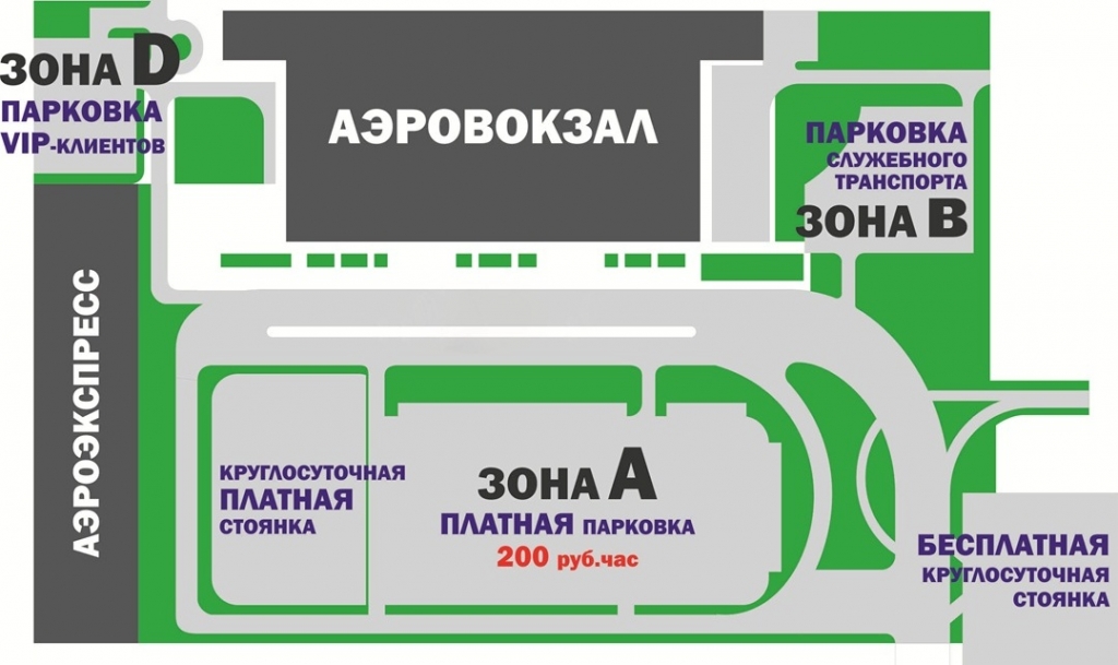 Схема расположения парковок