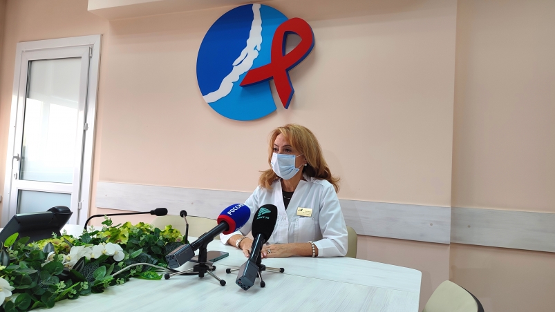 Главный врач Иркутского областного центра СПИД Юлия Плотникова ИА IrkutskMedia