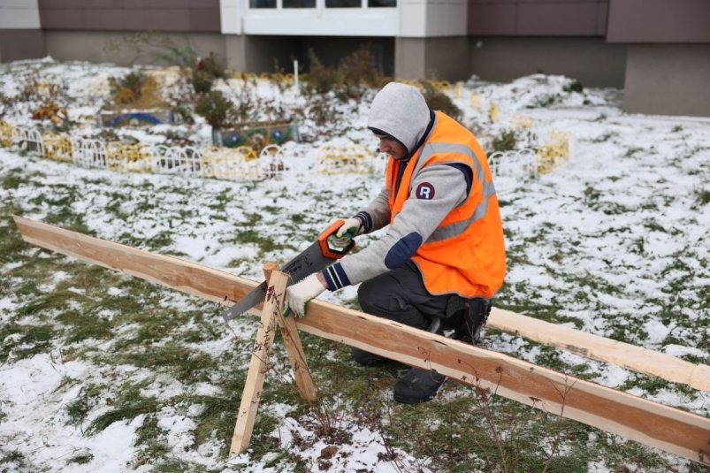 В Южно-Сахалинске к зиме готовят зеленые насаждения пресс-служба администрации Южно-Сахалинска