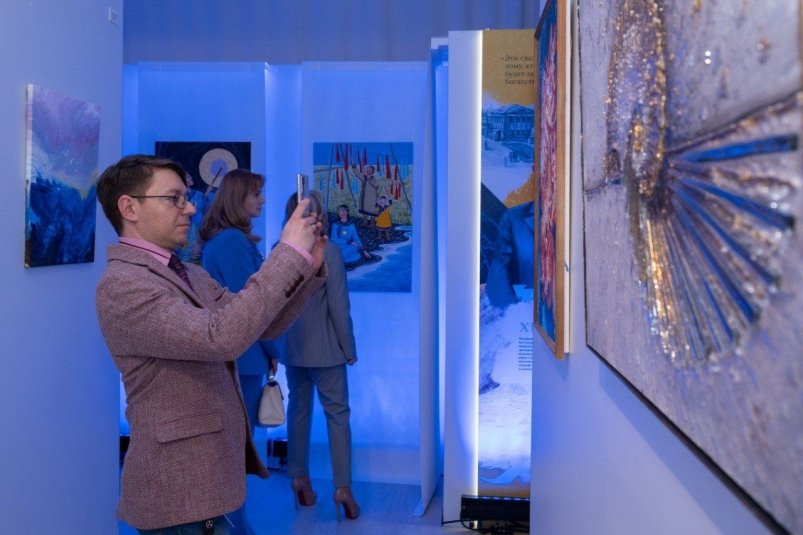 В Сахалинском областном краеведческом музее открылась выставка художников региона telegram-канал министра культуры и архивного дела Сахалинской области