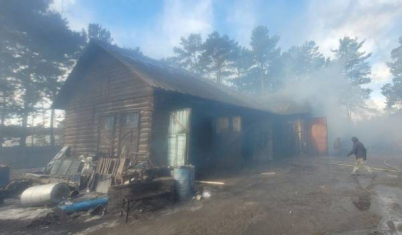 Пожар в Курумканском районе ГО и ЧС Бурятии