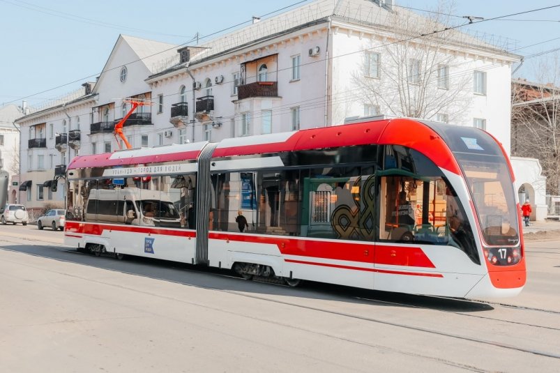 Новые трамваи в городе Мэрия Улан-Удэ