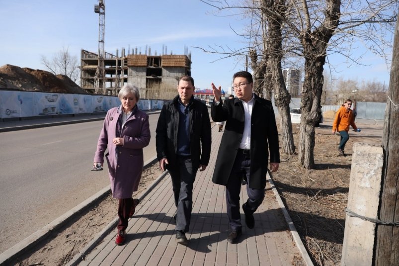 Мэр осмотрел строительные площадки Мэрия Улан-Удэ