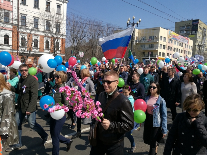 Праздничное шествие на 1 мая Алексей Тимиргалеев
