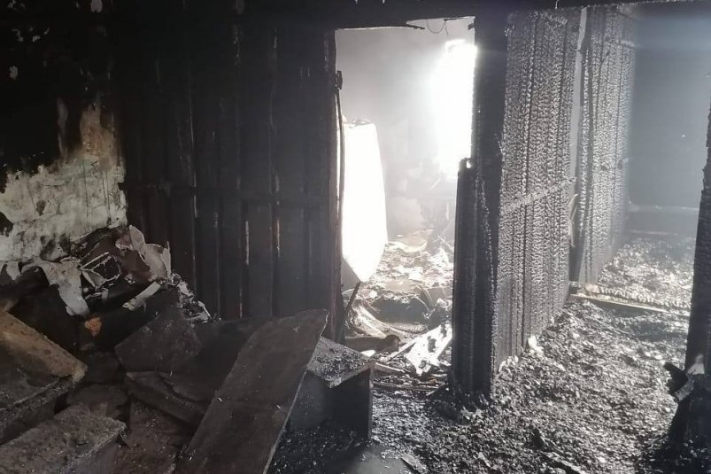 Пожар в Кабанском районе МЧС Бурятии