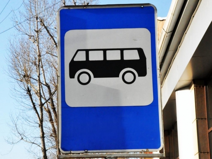 Знак автобусной остановки Мария Оленникова, ИА IrkutskMedia