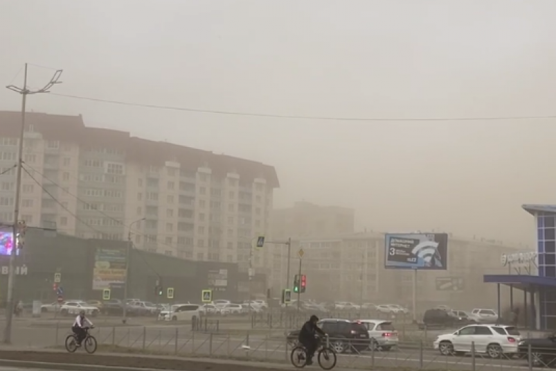 Пыльная буря в Ангарске ИА IrkutskMedia