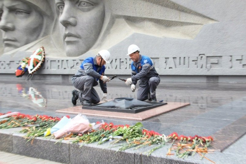 Мемориал "Огонь Вечной Славы" обновили в Ставрополе Администрация г. Ставрополя