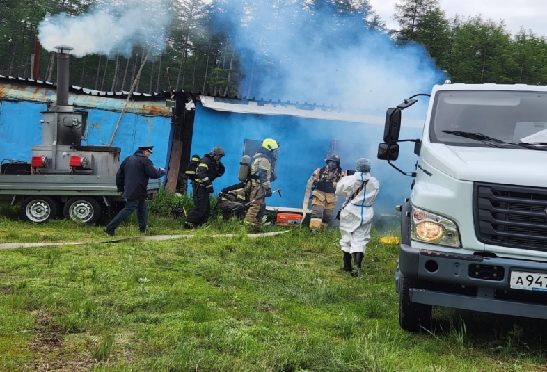 В Магаданской области проведены учения по ликвидации условного очага гриппа птиц Источник