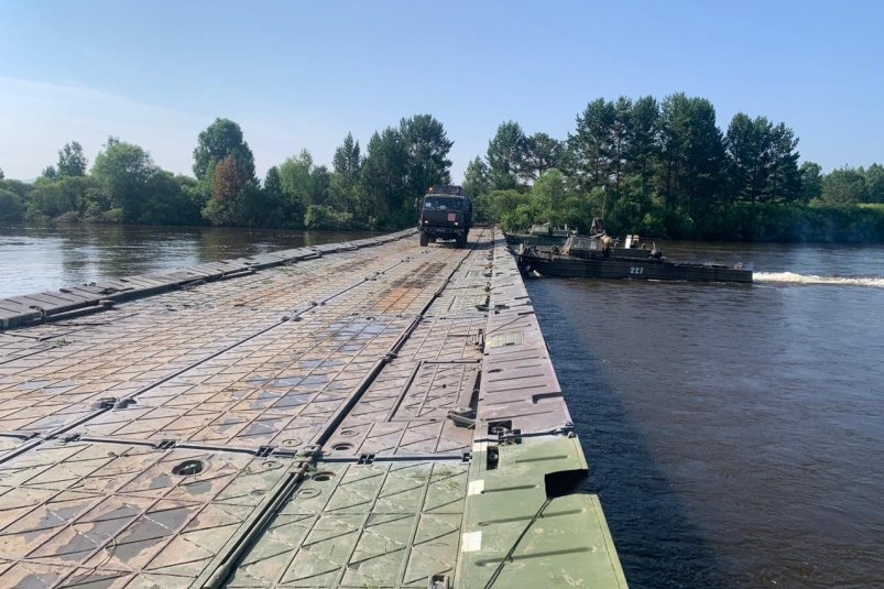 Понтонный мост тг-канал Константина Серова