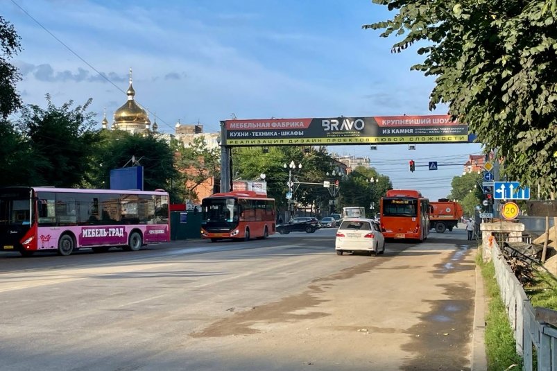 В Хабаровске открыли движение транспорта по улице Ленина Предоставлено пресс-службой АО "ДГК"