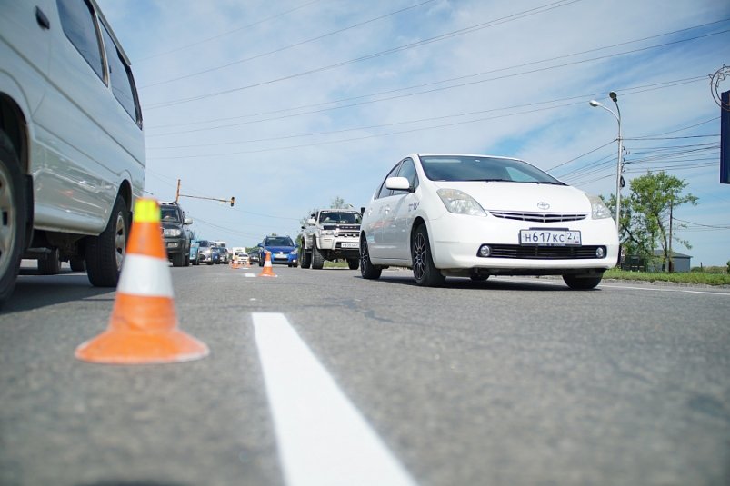 В Хабаровске начались работы по нанесению дорожной разметки Пресс-служба администрации Хабаровска